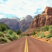 Canyon road mountains