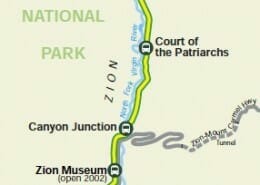 Zion Shuttle Map
