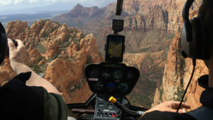 Zion Helicopter view