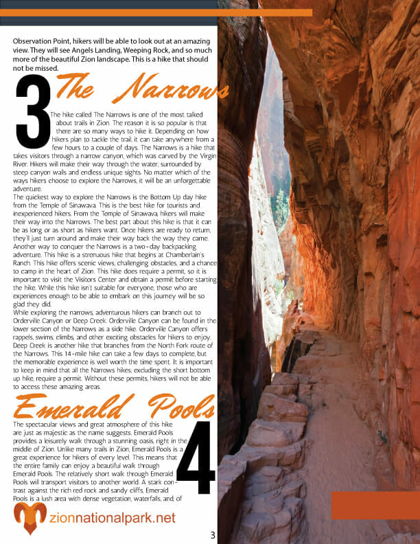 Guide to Zion - Hikes