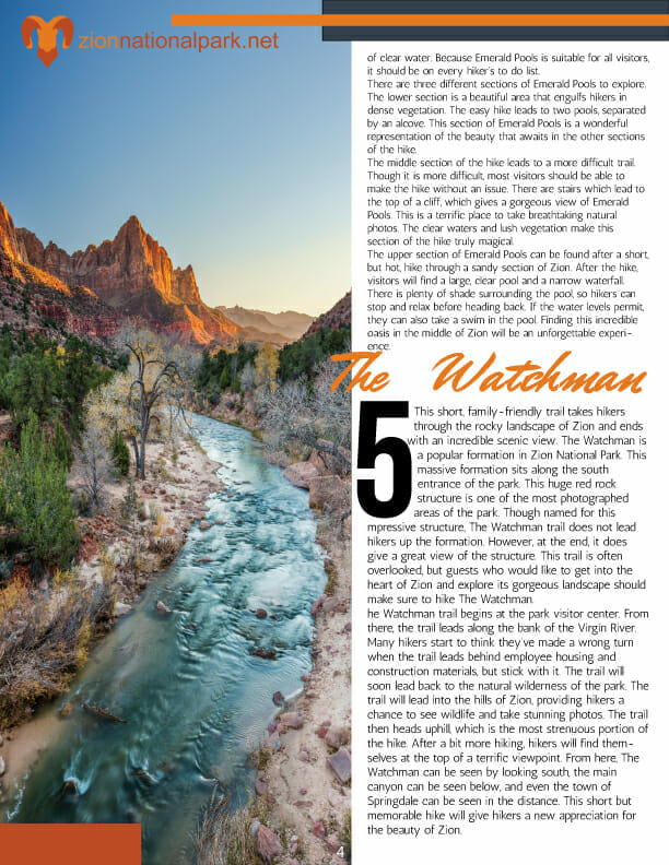 Guide to Zion - The Watchman Hike