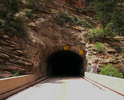 Zion-Mt. Carmel Tunnel in Zion National Park